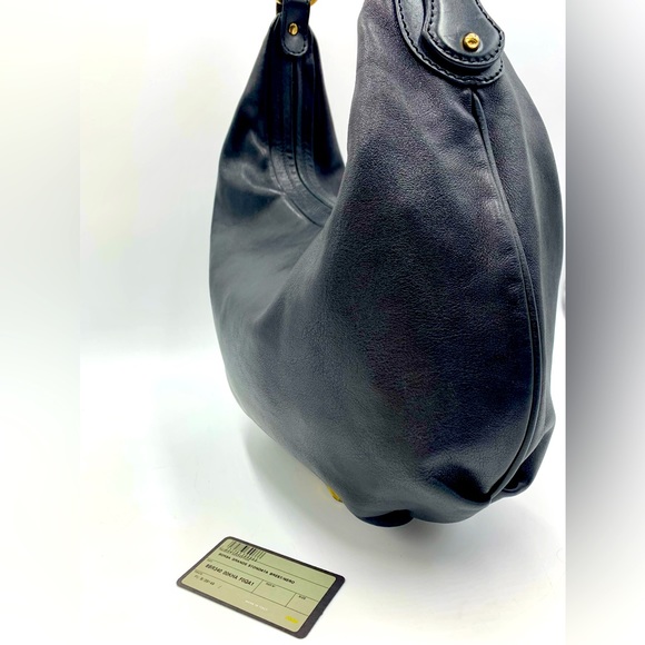 Auth Fendi Borsa Nero Calfskin Leather Bag Preloved Very Good Purse Satchel - Picture 16 of 16